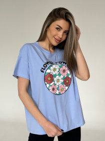 Футболка ISSA Plus модель WN20-448_blue Фото