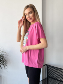 Футболка ISSA Plus модель WN20-448_pink Фото