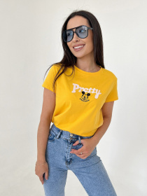 Футболка ISSA Plus модель WN20-449_yellow Фото