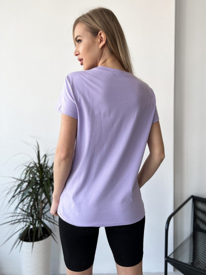 Футболка ISSA Plus модель WN20-449_lilac — фото 3 - INTERTOP