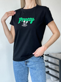 Футболка ISSA Plus модель WN20-449_black Фото