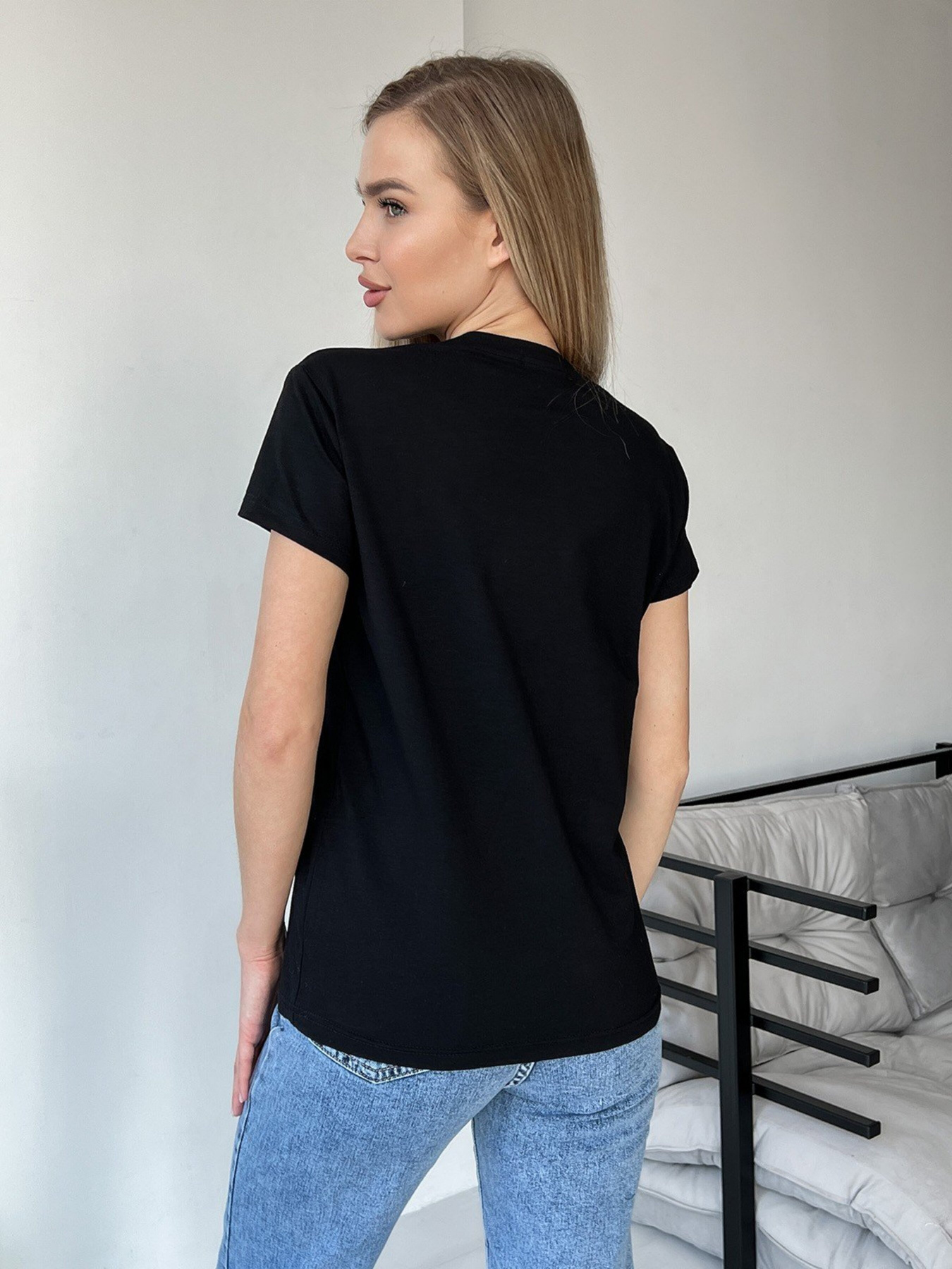 Футболка ISSA Plus модель WN20-449_black Футболка ISSA Plus модель WN20-449_black Фото