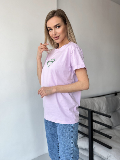 Футболка ISSA Plus модель WN20-450_lilac — фото - INTERTOP