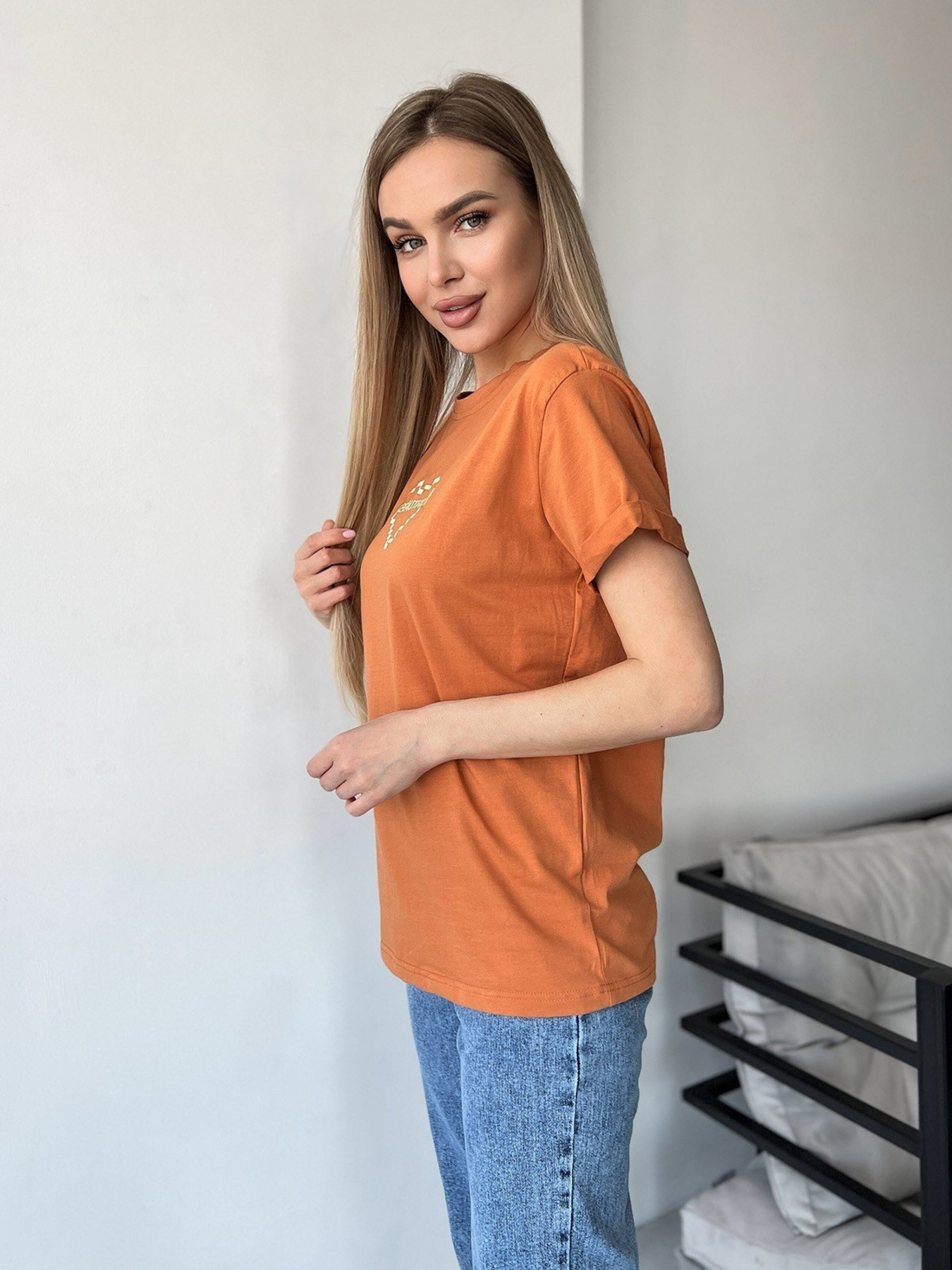 Футболка ISSA Plus модель WN20-450_terracotta Фото