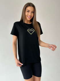 Футболка ISSA Plus модель WN20-450_black Фото