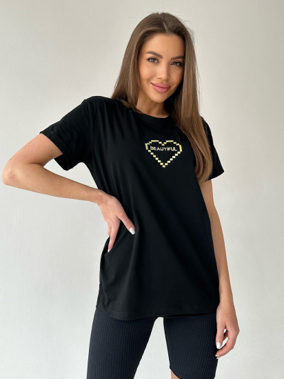 Футболка ISSA Plus модель WN20-450_black - фото
