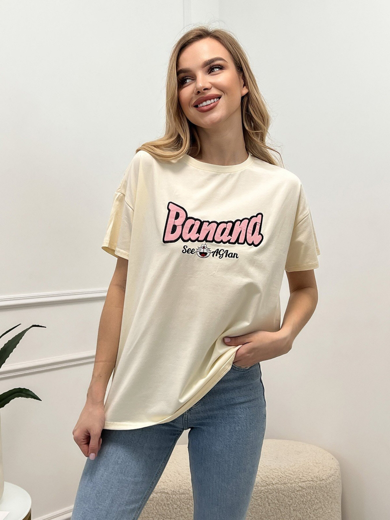 Футболка ISSA Plus модель WN20-451_beige Фото