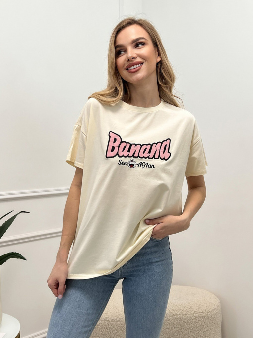 Футболка ISSA Plus модель WN20-451_beige Фото