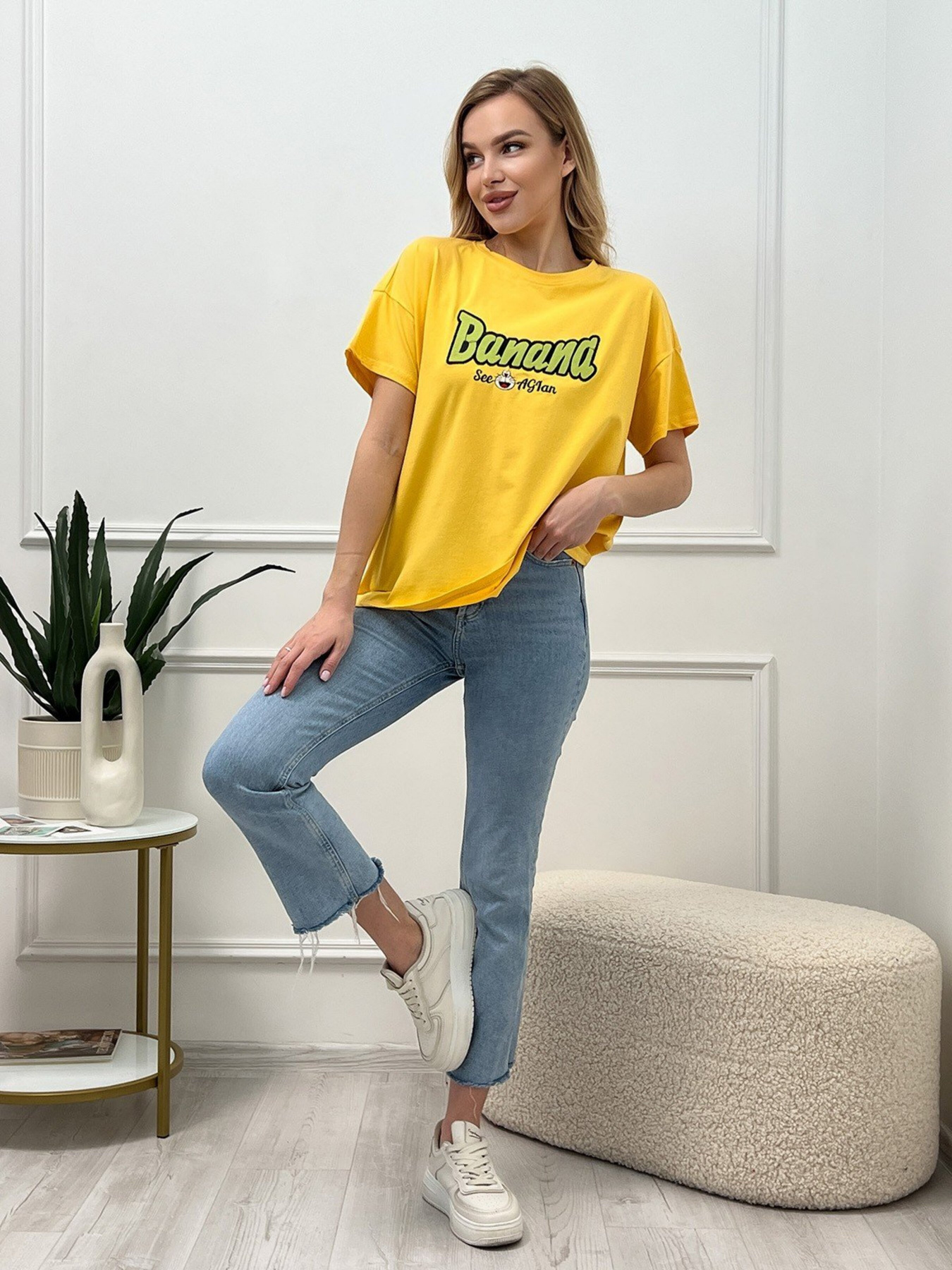 Футболка ISSA Plus модель WN20-451_yellow Фото