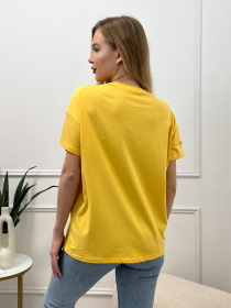 Футболка ISSA Plus модель WN20-451_yellow Футболка ISSA Plus модель WN20-451_yellow Фото