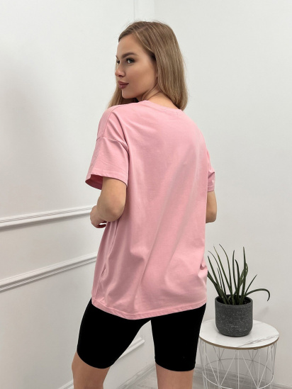 Футболка ISSA Plus модель WN20-451_pink — фото 3 - INTERTOP