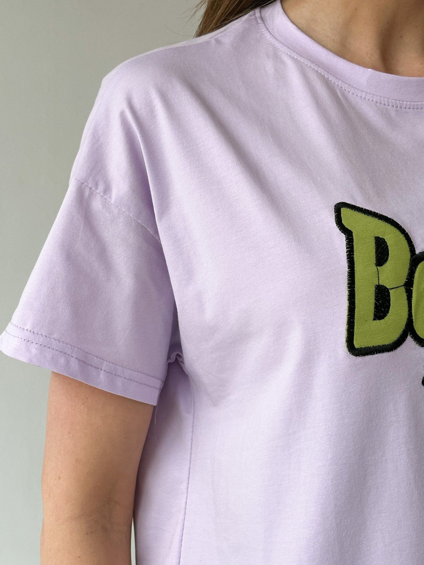 Футболка ISSA Plus модель WN20-451_lilac Фото