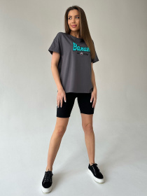 Футболка ISSA Plus модель WN20-451_darkgray Фото