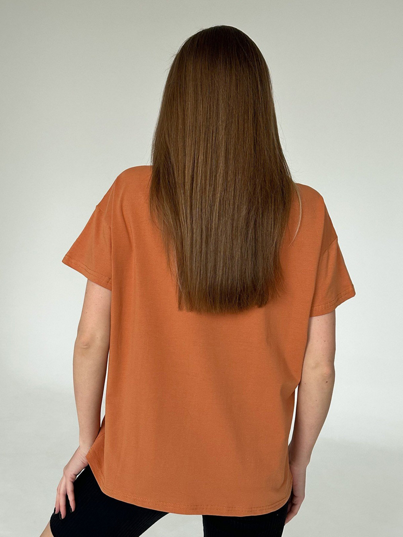 Футболка ISSA Plus модель WN20-451_terracotta Фото