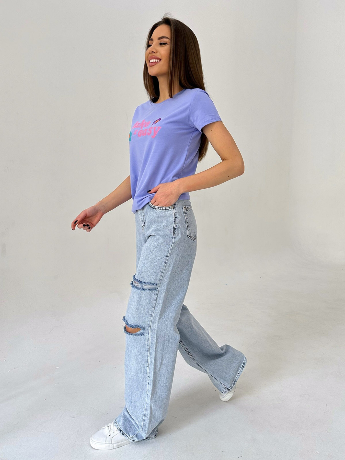 Футболка ISSA Plus модель WN20-452_blue Фото