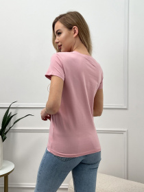 Футболка ISSA Plus модель WN20-452_pink Футболка ISSA Plus модель WN20-452_pink Фото