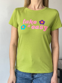 Футболка ISSA Plus модель WN20-452_lightgreen Фото