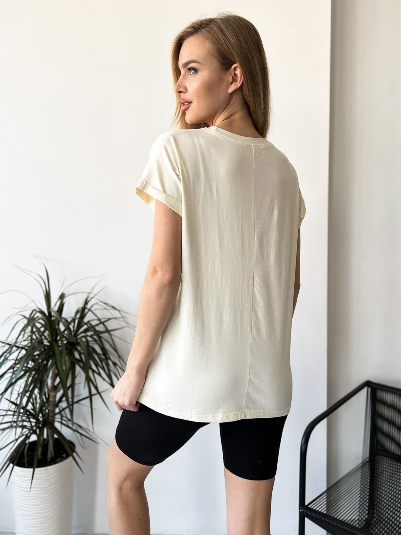 Футболка ISSA Plus модель WN20-453_beige Фото