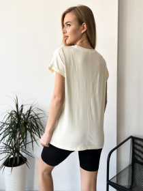 Футболка ISSA Plus модель WN20-453_beige Фото