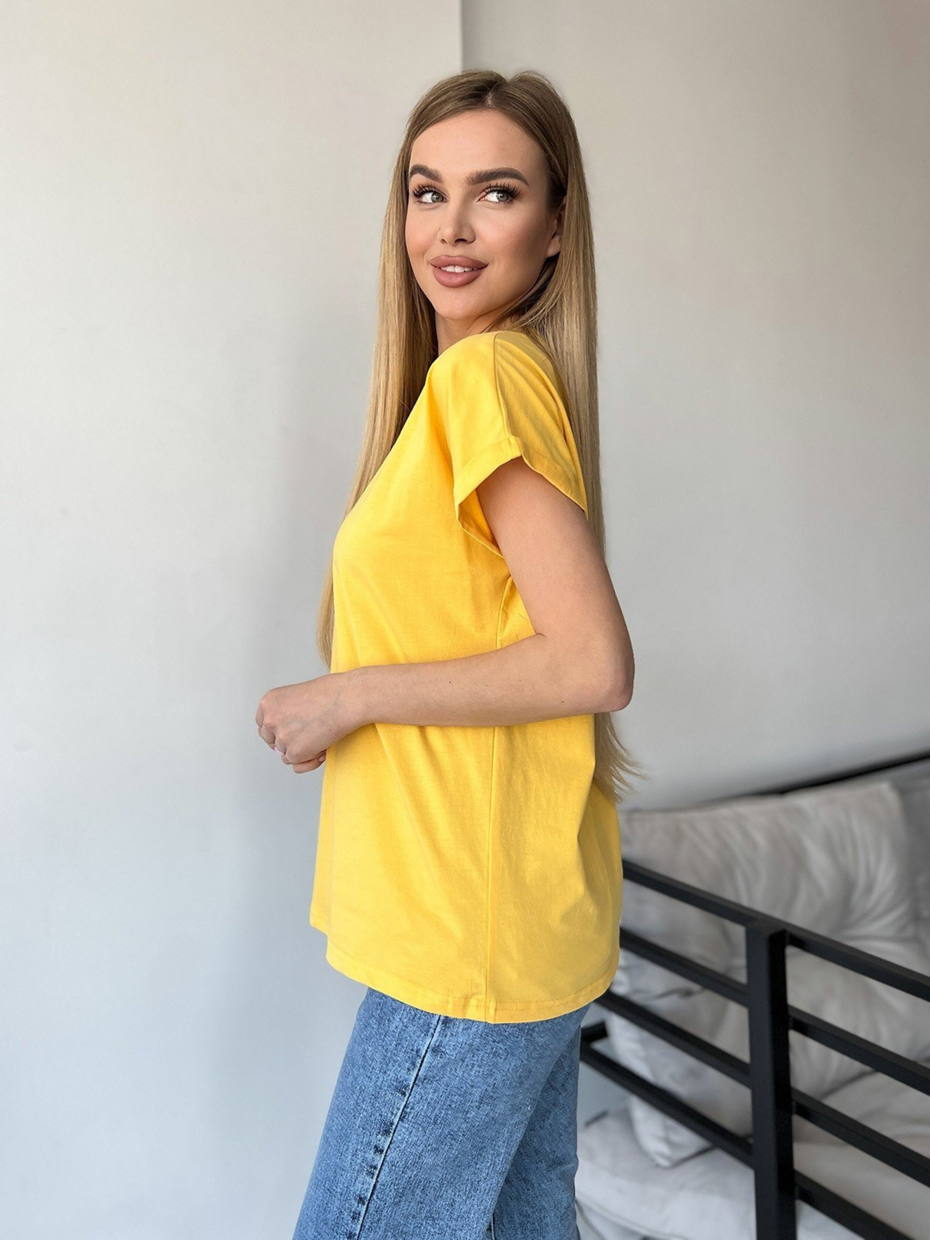 Футболка ISSA Plus модель WN20-453_yellow Фото