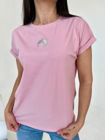 Футболка ISSA Plus модель WN20-453_pink Фото