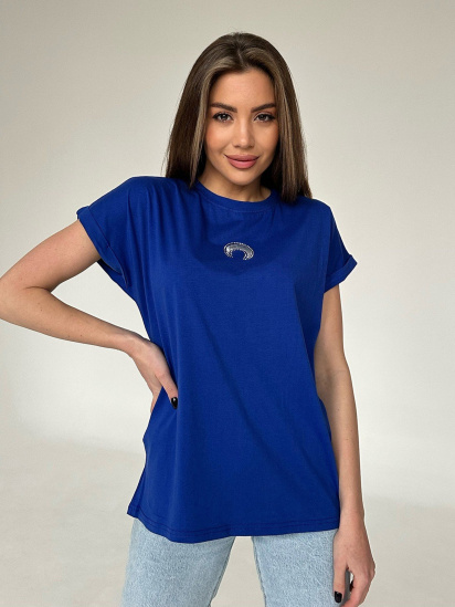 Футболка ISSA Plus модель WN20-453_blue - фото