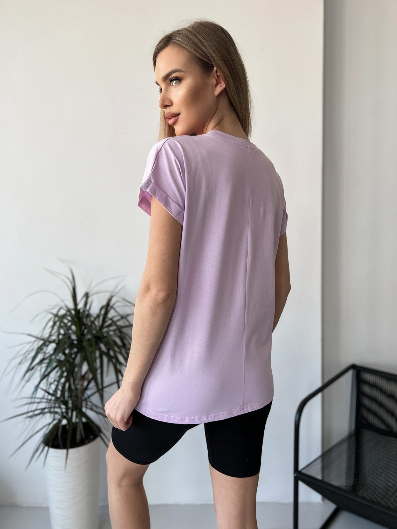Футболка ISSA Plus модель WN20-453_lilac Фото