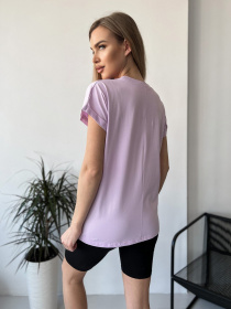 Футболка ISSA Plus модель WN20-453_lilac Фото