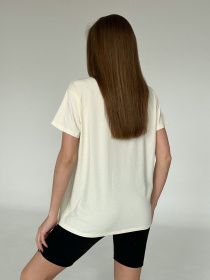 Футболка ISSA Plus модель WN20-454_beige Фото