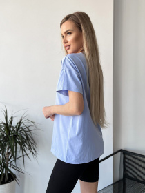 Футболка ISSA Plus модель WN20-454_blue Фото