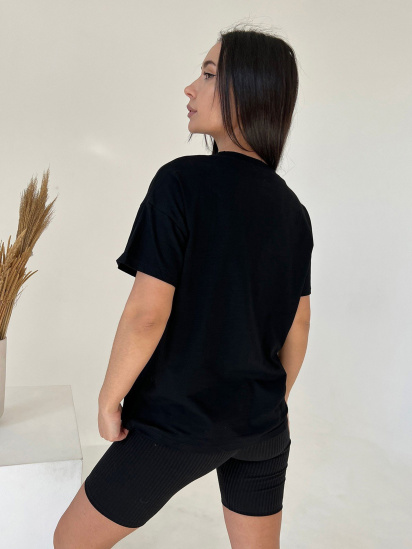 Футболка ISSA Plus модель WN20-454_black — фото 3 - INTERTOP