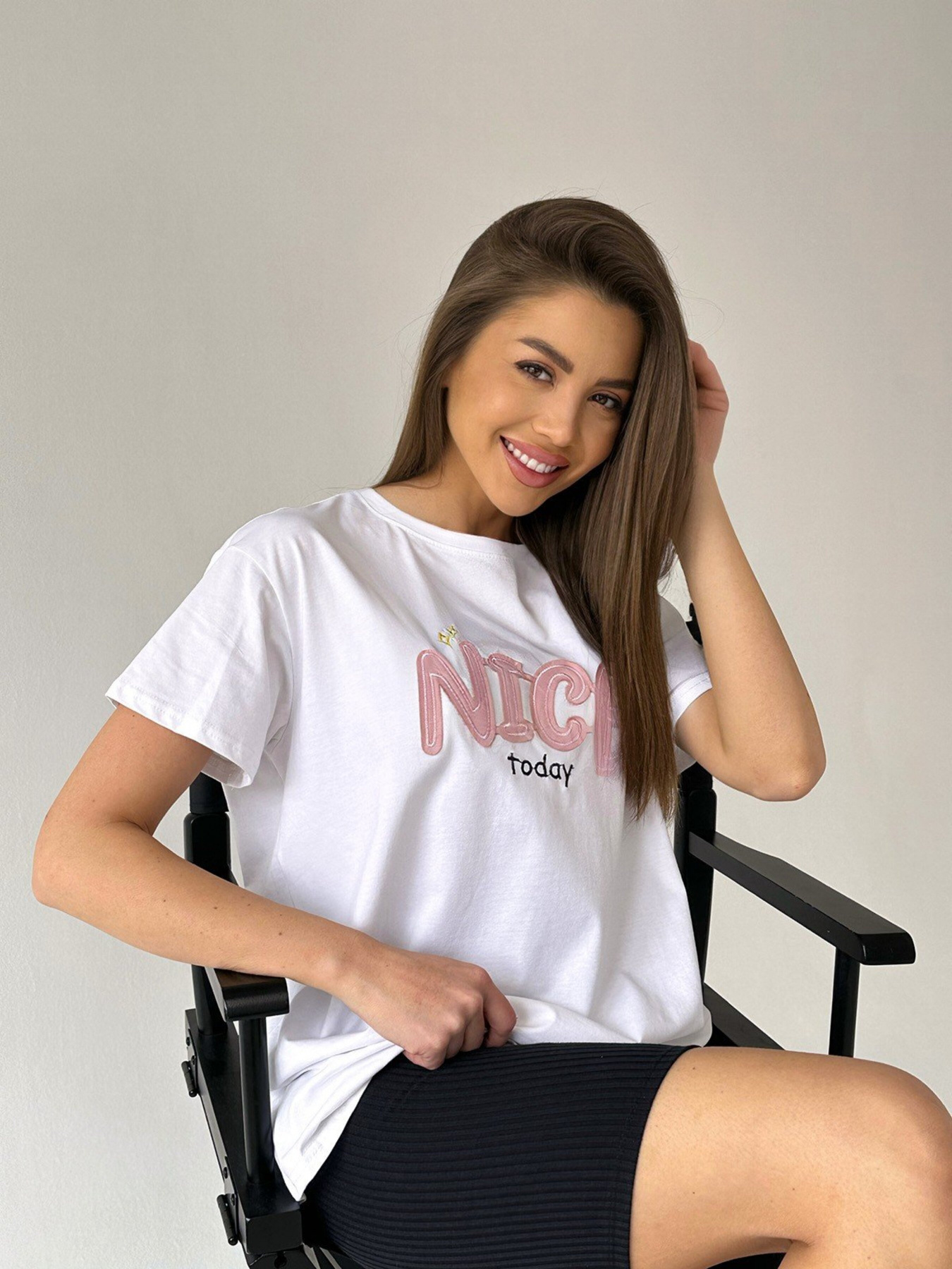 Футболка ISSA Plus модель WN20-455_white Фото