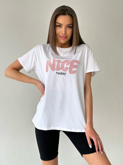 Футболка ISSA Plus модель WN20-455_white Фото