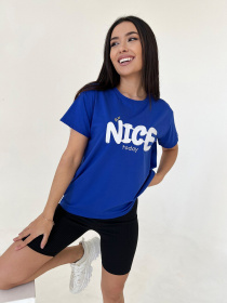 Футболка ISSA Plus модель WN20-455_blue Футболка ISSA Plus модель WN20-455_blue Фото