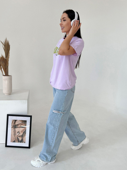 Футболка ISSA Plus модель WN20-455_lilac — фото - INTERTOP