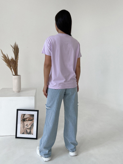 Футболка ISSA Plus модель WN20-455_lilac — фото 3 - INTERTOP