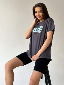 Футболка ISSA Plus модель WN20-455_darkgray Фото