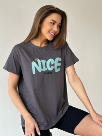 Футболка ISSA Plus модель WN20-455_darkgray Фото