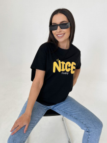 Футболка ISSA Plus модель WN20-455_black Фото