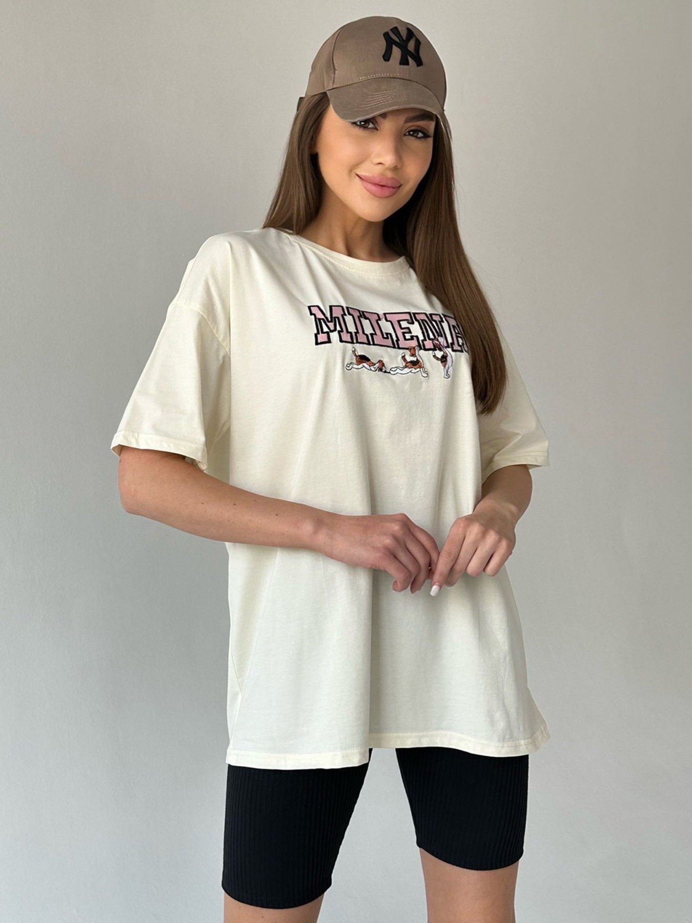 Футболка ISSA Plus модель WN20-456_beige Фото