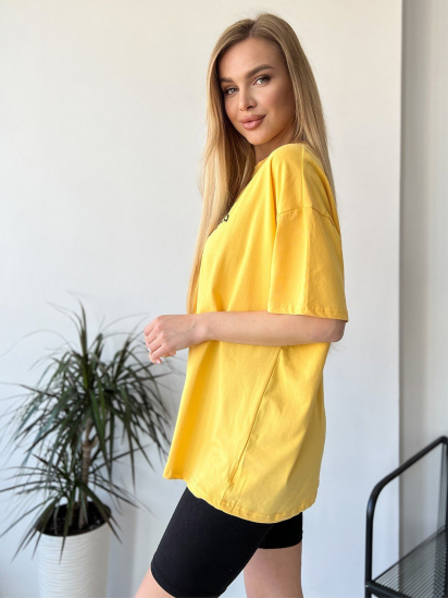 Футболка ISSA Plus модель WN20-456_yellow — фото - INTERTOP
