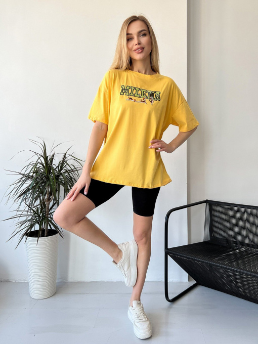 Футболка ISSA Plus модель WN20-456_yellow Фото