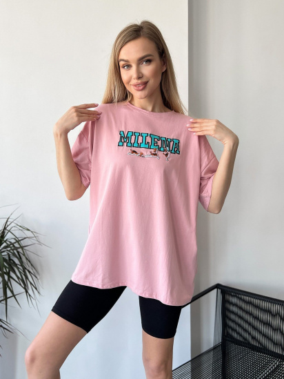 Футболка ISSA Plus модель WN20-456_pink - фото