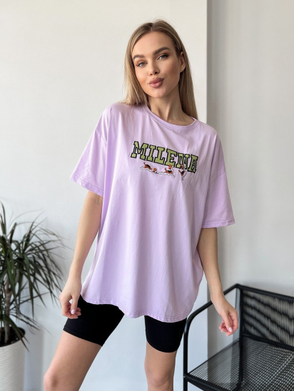 Футболка ISSA Plus модель WN20-456_lilac - фото