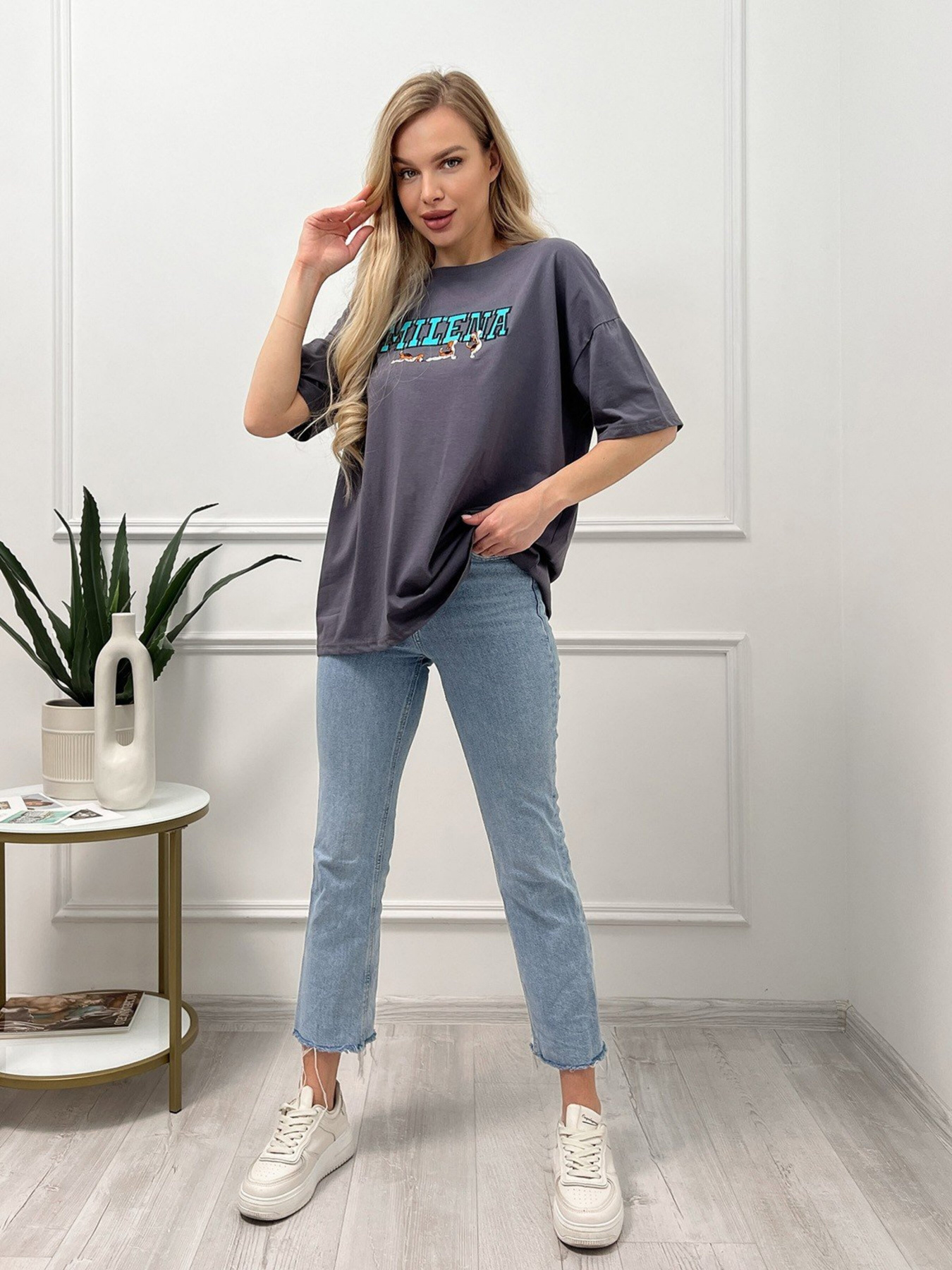 Футболка ISSA Plus модель WN20-456_darkgray Фото