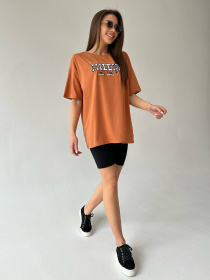 Футболка ISSA Plus модель WN20-456_terracotta Фото