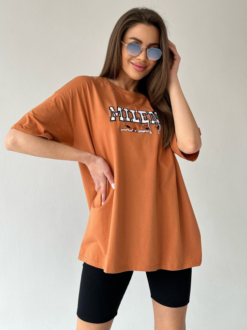 Футболка ISSA Plus модель WN20-456_terracotta Фото