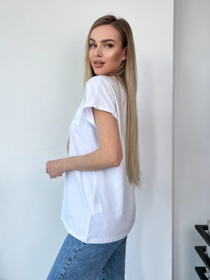 Футболка ISSA Plus модель WN20-457_white — фото - INTERTOP