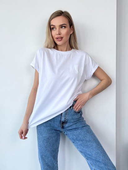 Футболка ISSA Plus модель WN20-457_white - фото