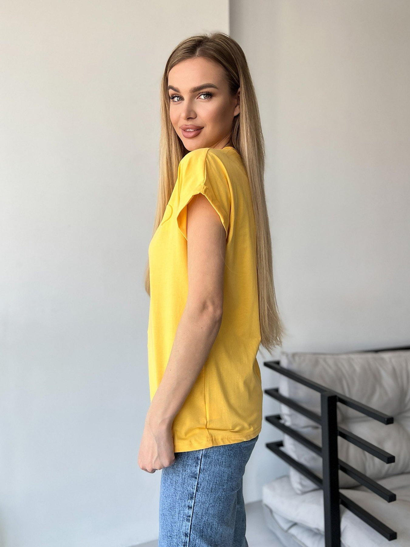 Футболка ISSA Plus модель WN20-457_yellow Фото